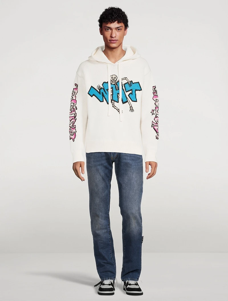Wool-Blend Chunky Hoodie