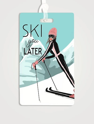 Ski You Later Luggage Tag