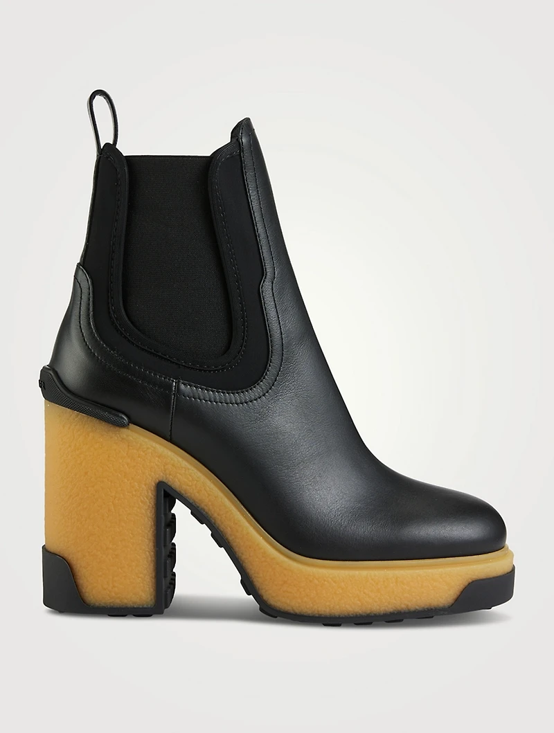Isla Leather And Neoprene Ankle Boots