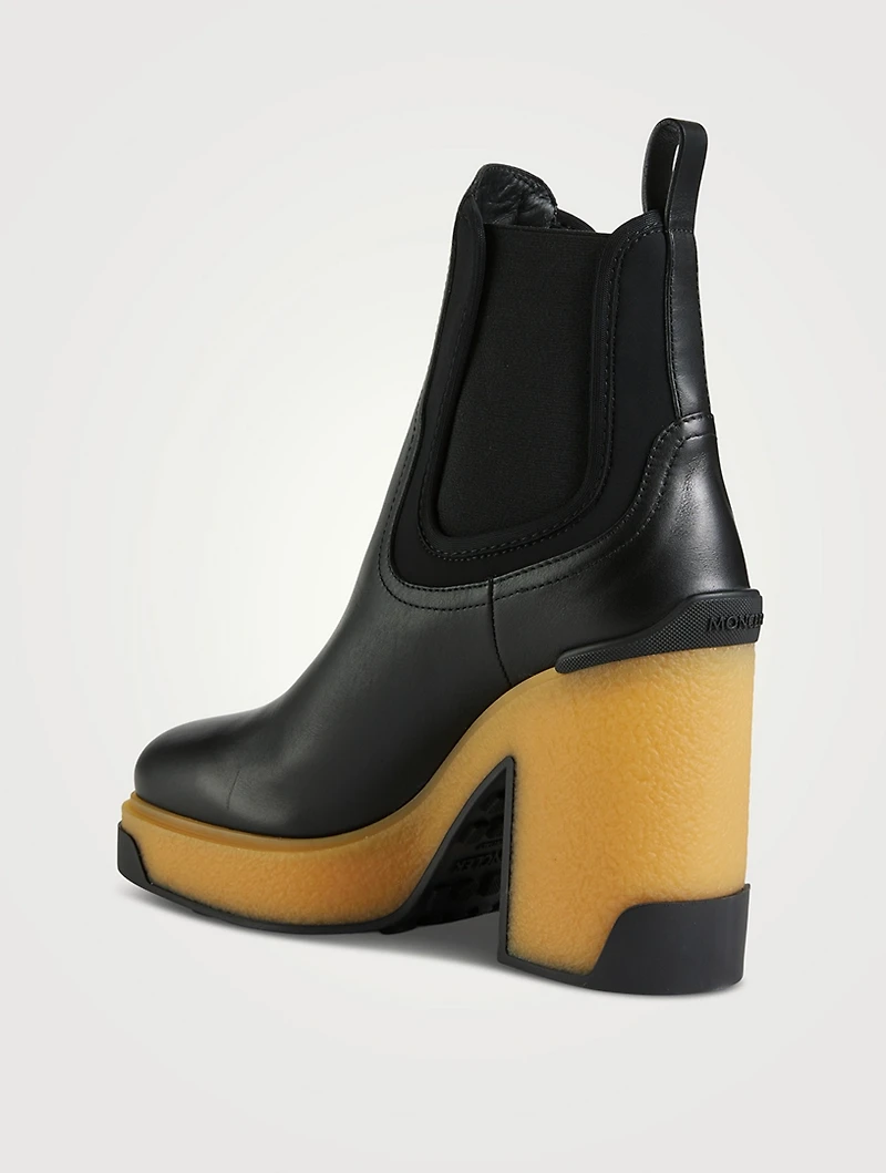 Isla Leather And Neoprene Ankle Boots
