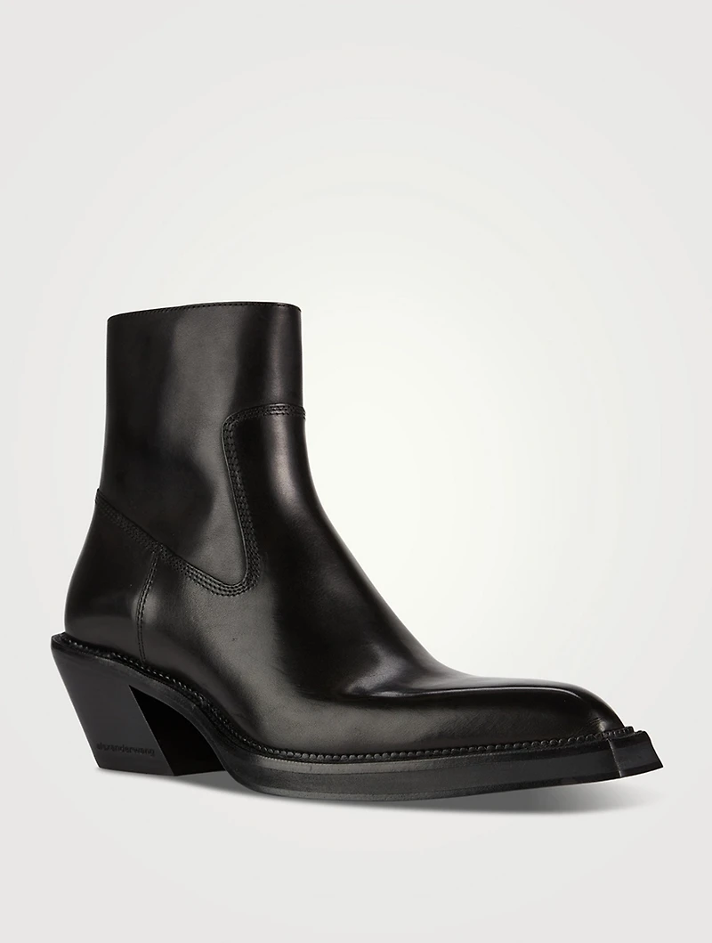 Donovan Leather Ankle Boots