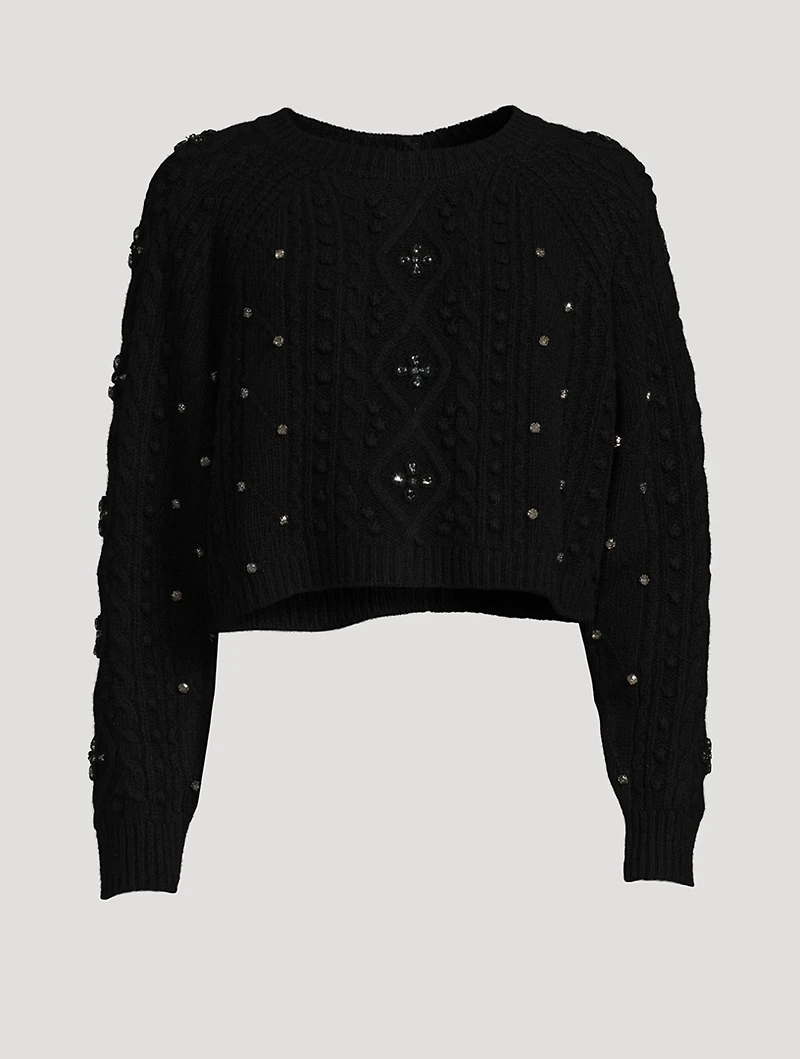 Otello Crystal-Embellished Wool Sweater