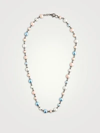 Nialaya x Holt Renfrew Pastel Pearl Choker Necklace