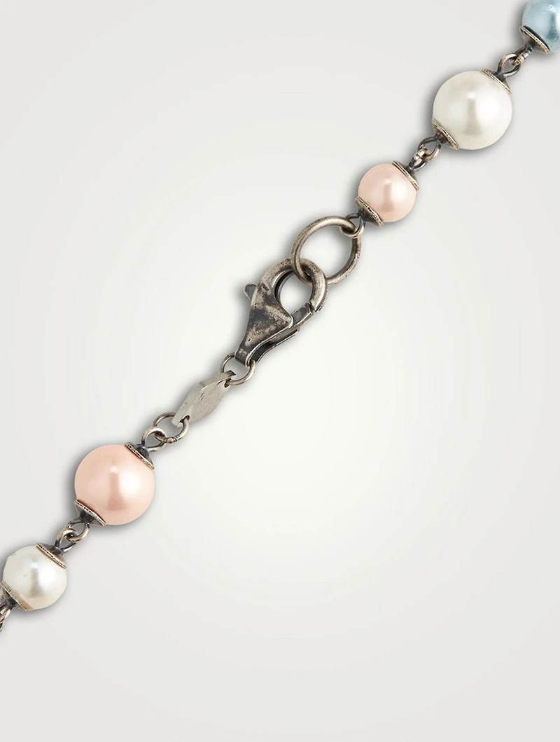Nialaya x Holt Renfrew Pastel Pearl Choker Necklace