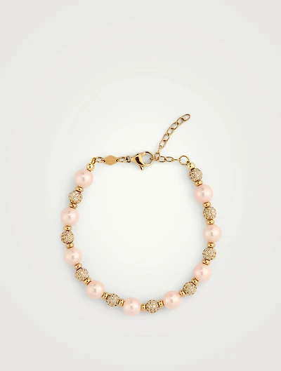 Nialaya x Holt Renfrew Pink Pearl Bracelet