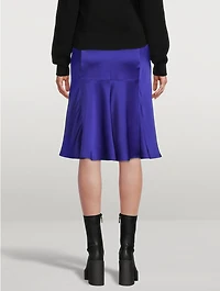 Satin Midi Slip Skirt