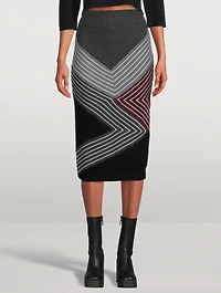 Wool Midi Skirt