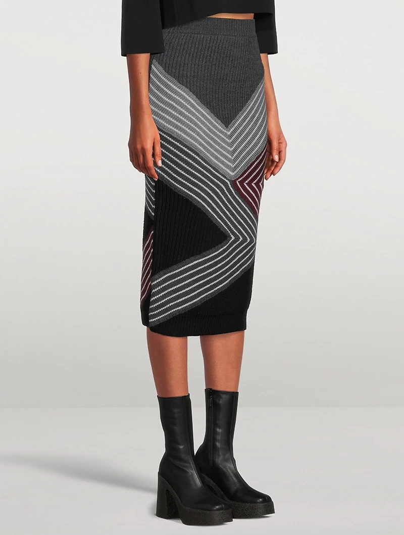 Wool Midi Skirt