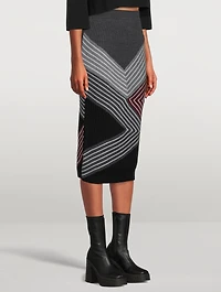Wool Midi Skirt