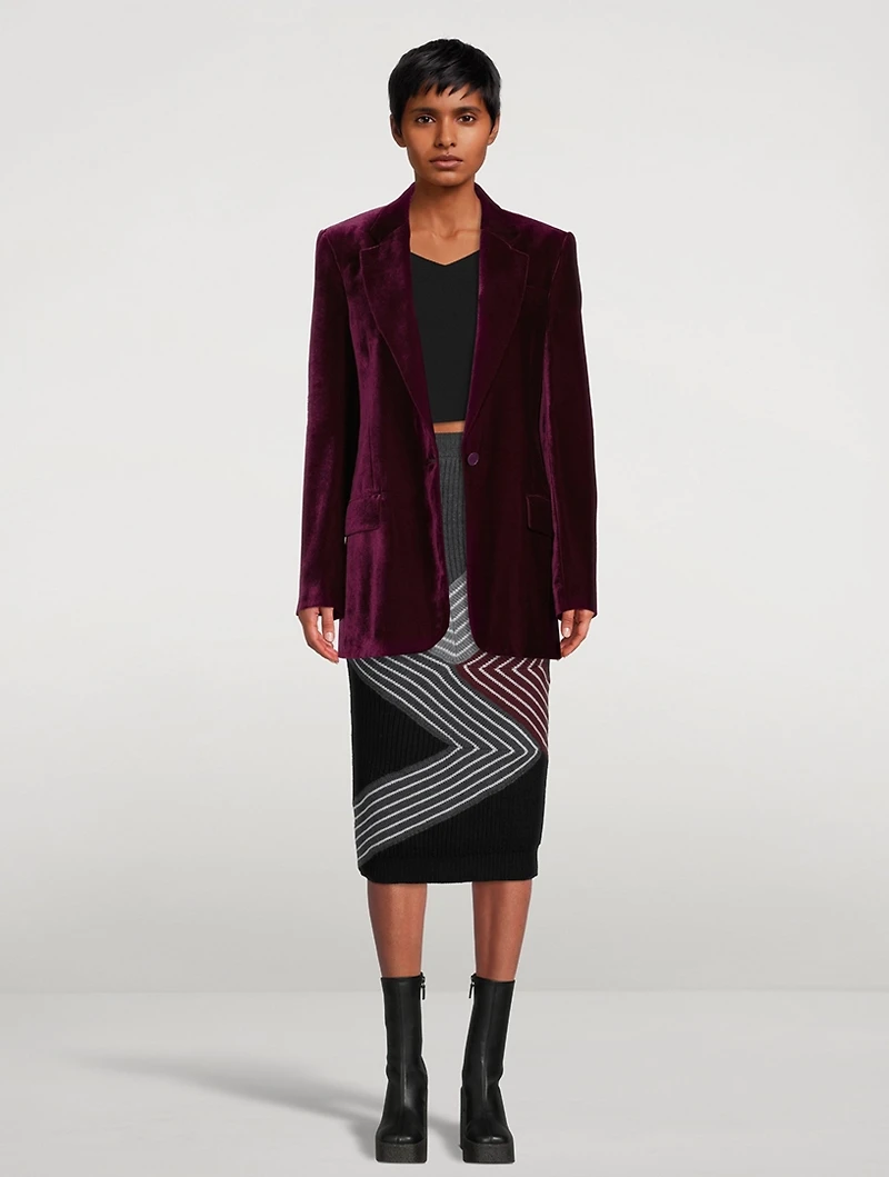Wool Midi Skirt