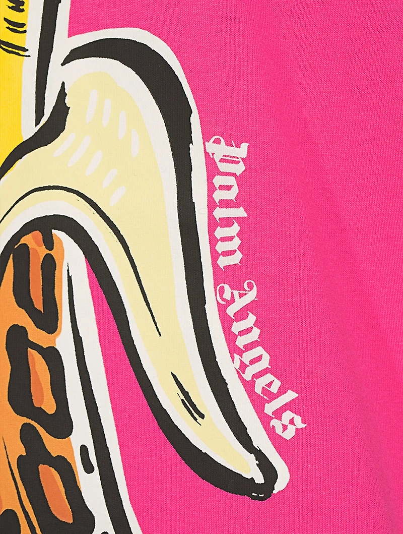Leopard Banana Cotton T-Shirt