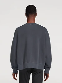 Cotton Sweatshirt With Patchwork Bear