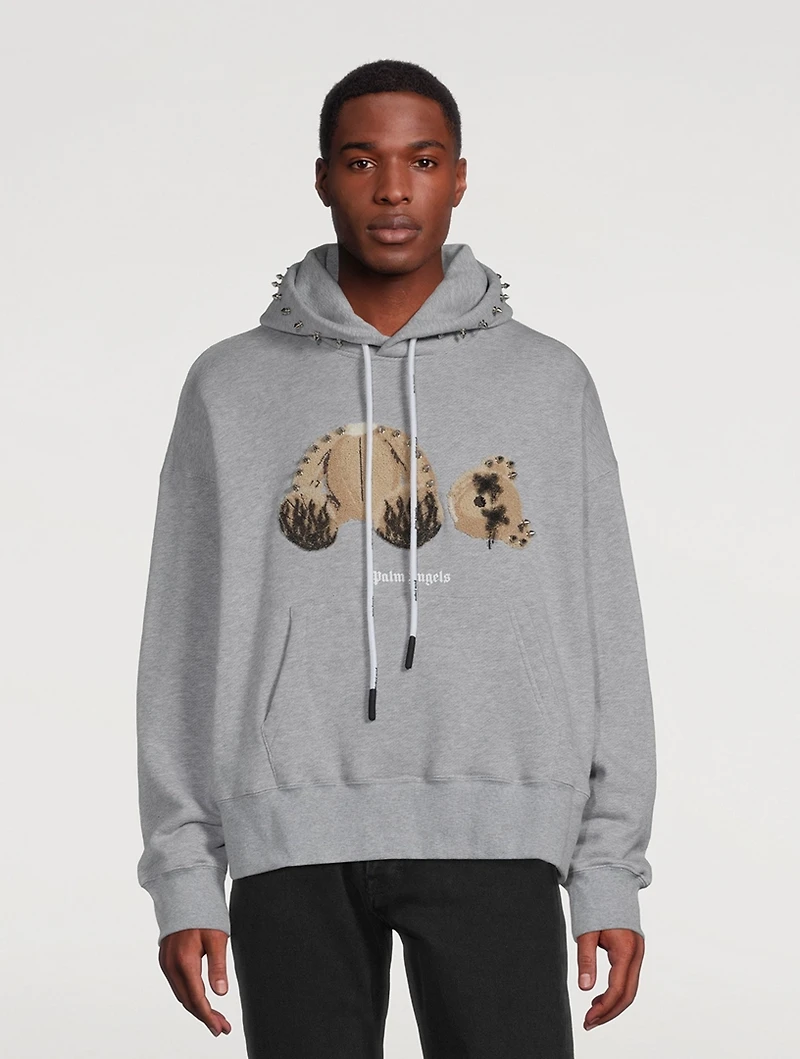 Punk Bear Lurex Fleece Hoodie