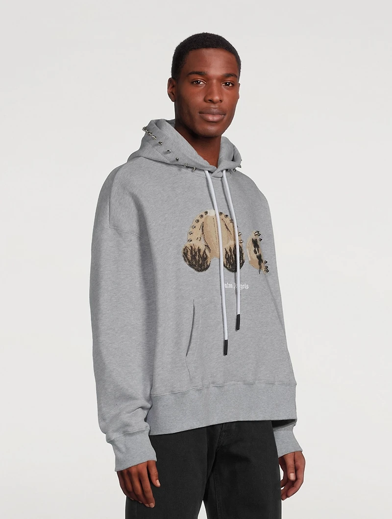 Punk Bear Lurex Fleece Hoodie