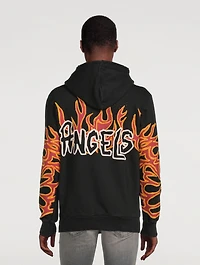 Graffiti Flame Cotton Hoodie