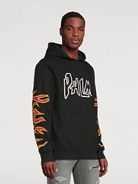 Graffiti Flame Cotton Hoodie