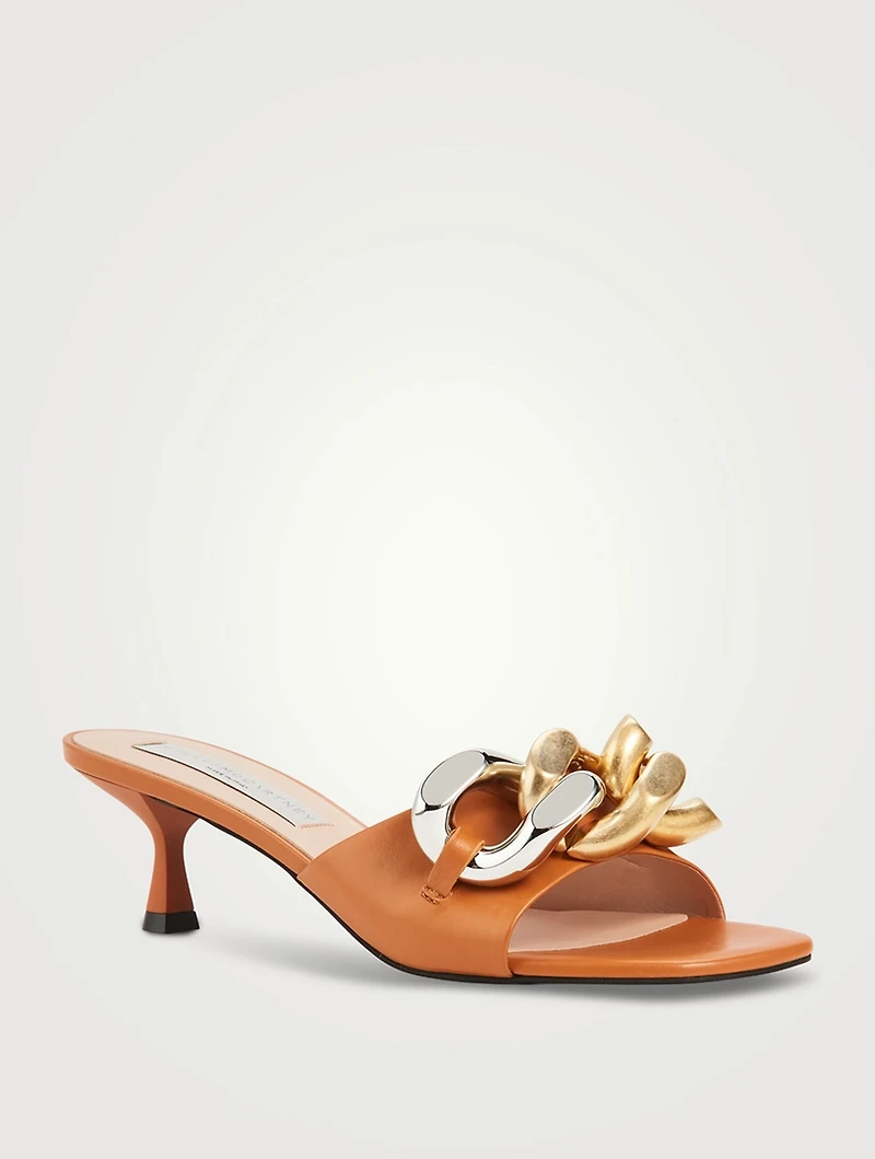 Falabella Kitten-Heel Mules