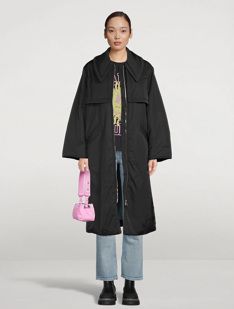 Shiny Puffer Oversized Coat