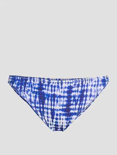 The Tati High-Waisted Bikini Bottom Shibori Print