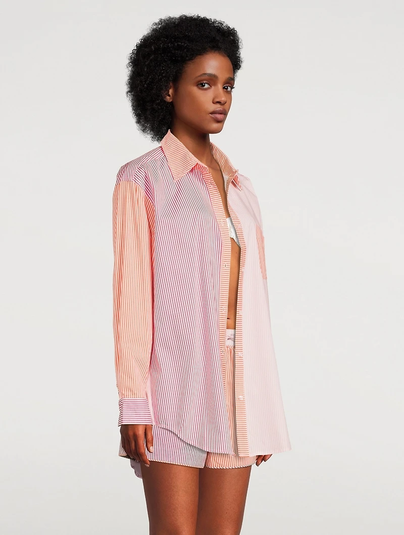 The Oxford Tunic Shirt Stripe Print