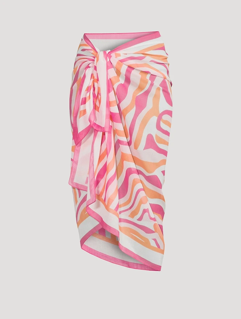 The Pareo In Abstract Zebra Print