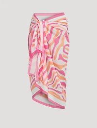 The Pareo In Abstract Zebra Print