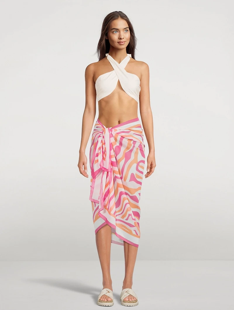The Pareo In Abstract Zebra Print
