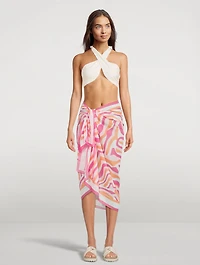 The Pareo In Abstract Zebra Print