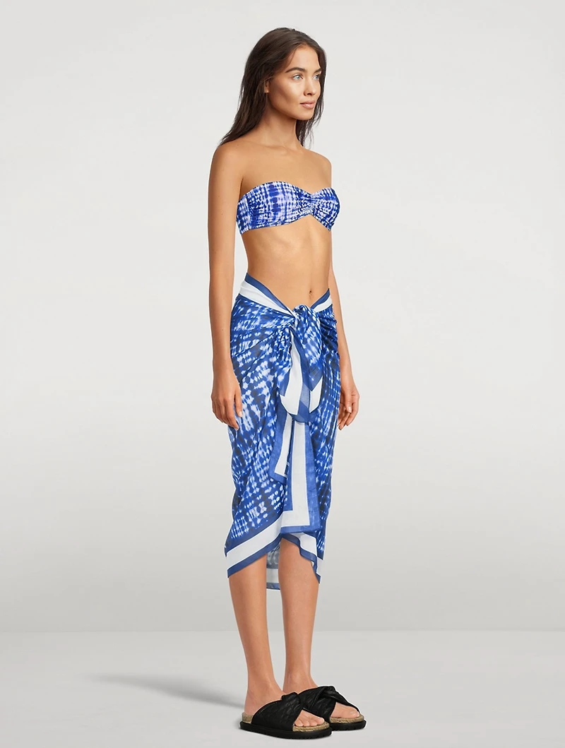 The Pareo In Shibori Print