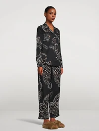 Long Cotton Pajama Set In Jag Print