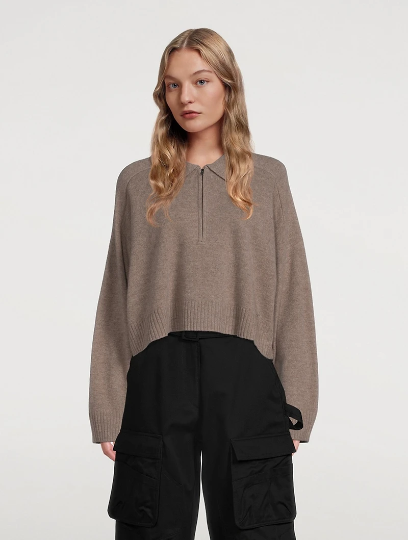 Banni Wool-Blend Cropped Sweater