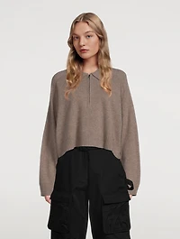 Banni Wool-Blend Cropped Sweater
