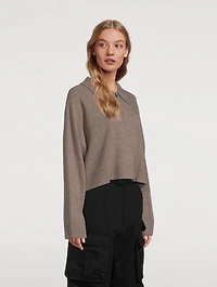 Banni Wool-Blend Cropped Sweater