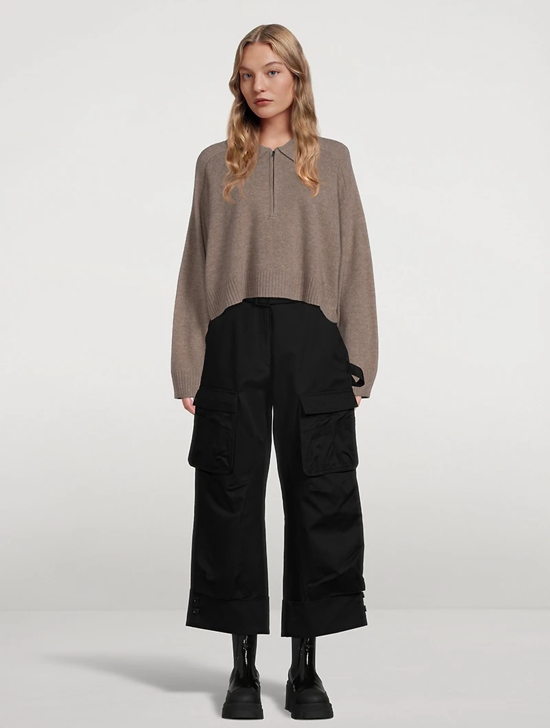 Banni Wool-Blend Cropped Sweater