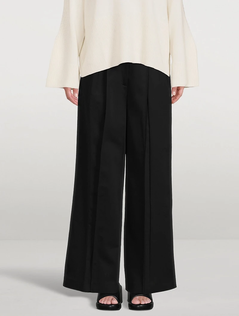 Lehen Pleated Wide-Leg Trousers