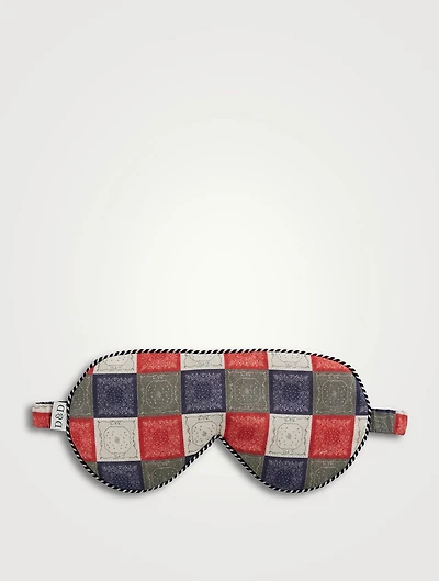 Cotton Eye Mask In Bandana Print
