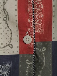 Long Cotton Pajama Set Bandana Print