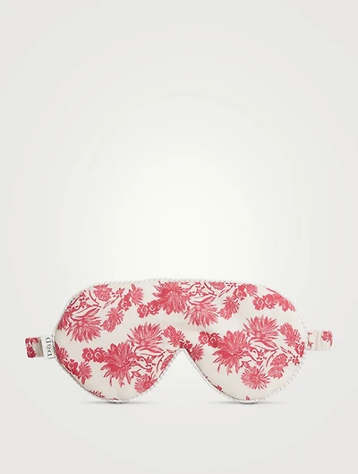 Cotton Eye Mask In Cactus Flower Print