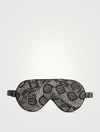 Cotton Eye Mask In Crotalus Print