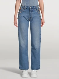 Chain Replicas Straight-Leg Jeans