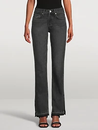 Unravelled Two Straight-Leg Jeans