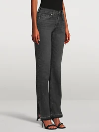 Unravelled Two Straight-Leg Jeans