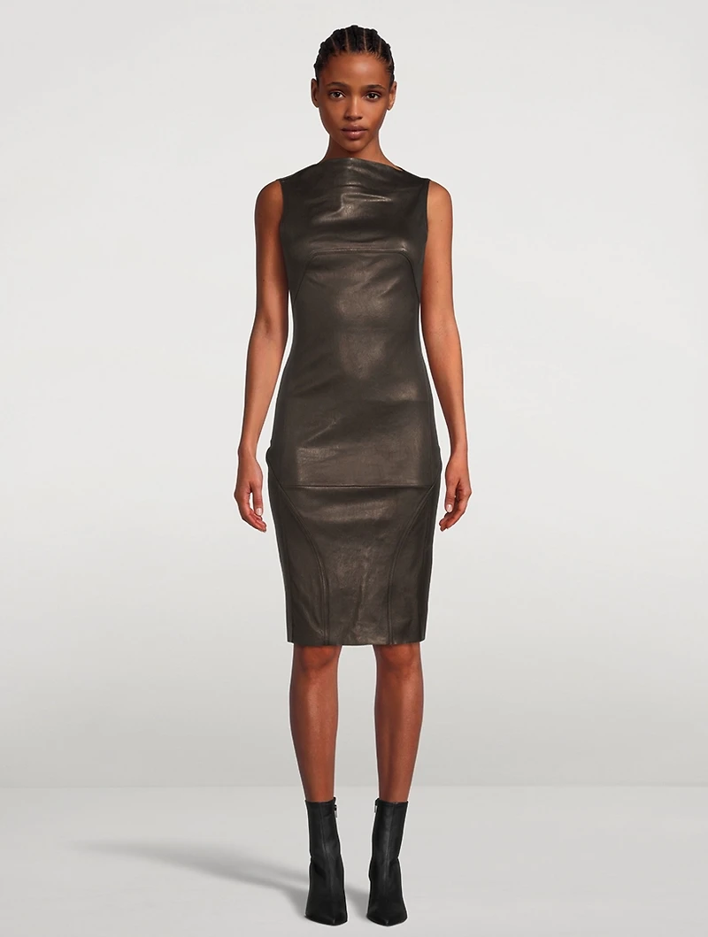 Leather Sleeveless Dress