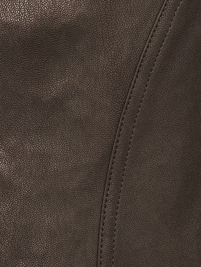 Leather Sleeveless Dress