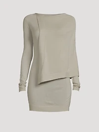 Caped Wool Top