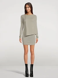 Caped Wool Top