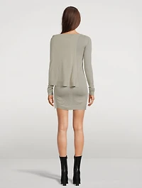 Caped Wool Top