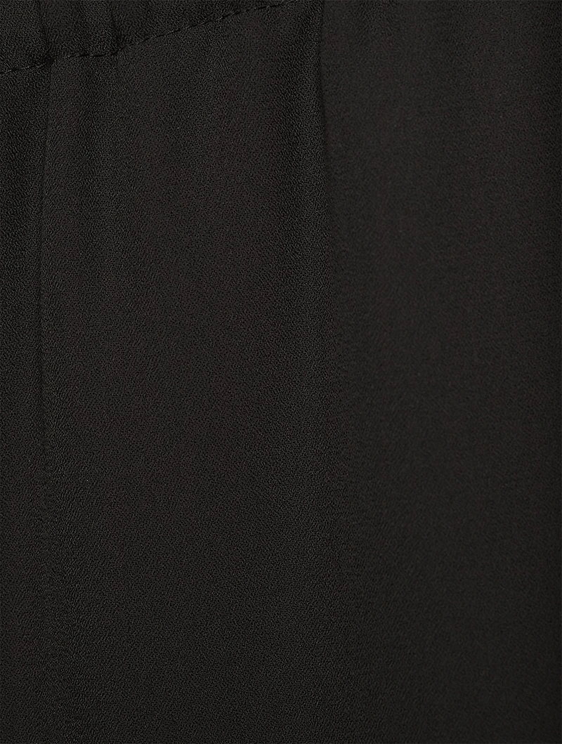 Easy Wide-Leg Recycled Georgette Trousers