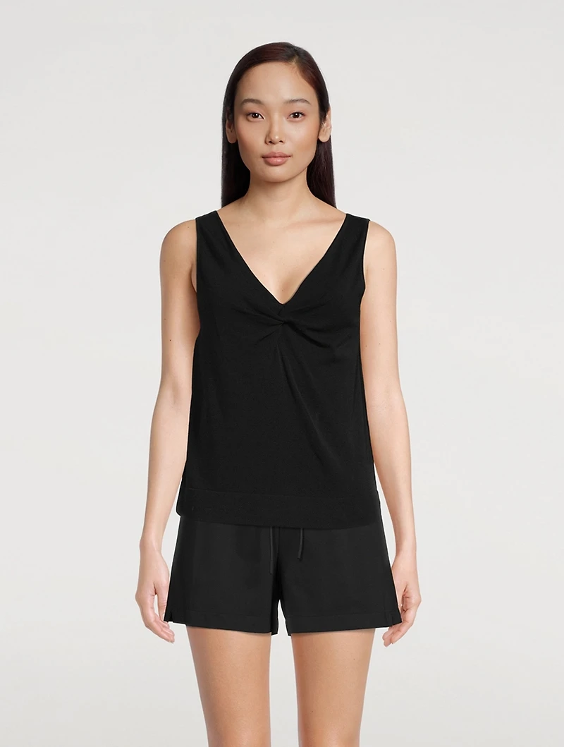 Twist-Front Tank Top