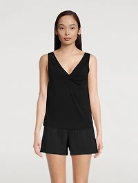 Twist-Front Tank Top